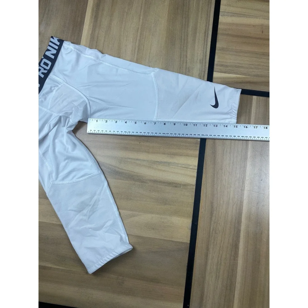 Nike Pro Dri-FIT Training Tights Compression Athletic White Kids‎ Medium